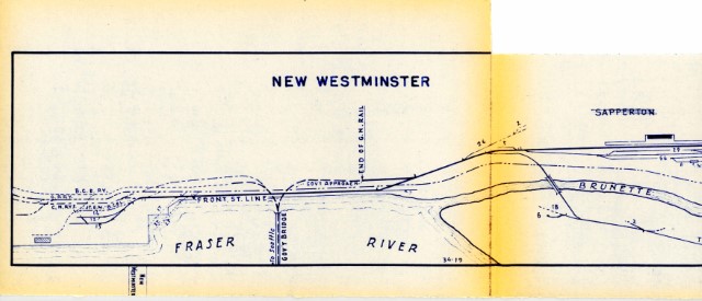 Track map of New Westminster BC circa 1945 - part 1