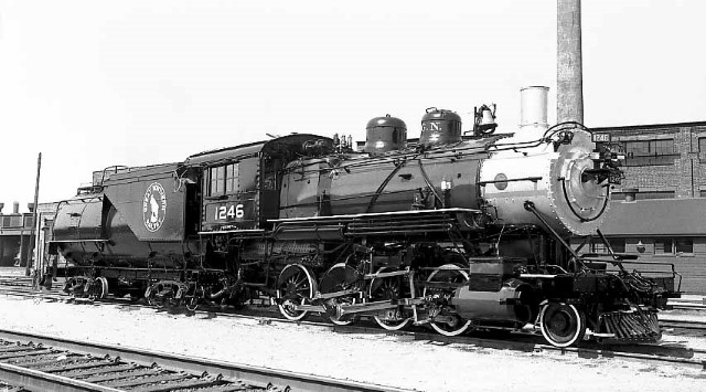 Back in 1953, after a thorough cleanup and painting by proud Interbay shop forces, in preparation for move to display at Woodland Park in Seattle.