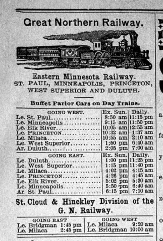 1896 ad from The Princeton Union (Princeton, MN), December 3, 1896. Scan by Chuck Hatler.