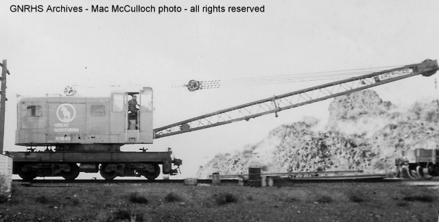 Photo by Mac McCulloch of repairs to Rock Island bridge across Columbia River south (railroad east) of Wenatchee, WA