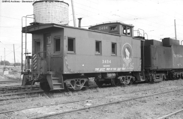 Caboose headed to Moses Lake, WA in 1965 to become part of Monte Holm collection. Now in Cashmere, WA.