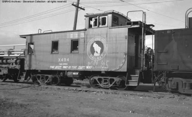 Caboose headed to Moses Lake, WA in 1965 to become part of Monte Holm collection. Now in Cashmere, WA.